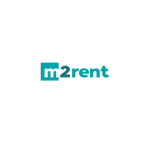 Logo m2rent – partner Vel Energy w zakresie wynajmu i zarządzania nieruchomościami.